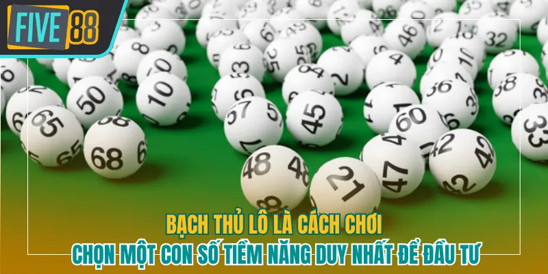 Bạch thủ lô là cách chơi chọn một con số tiềm năng duy nhất để đầu tư