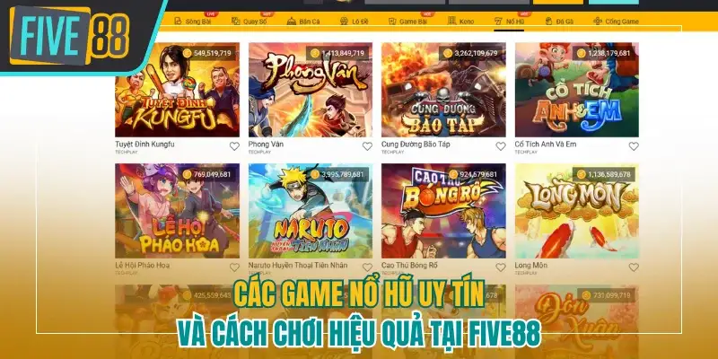 Game nổ hũ uy tín Five88