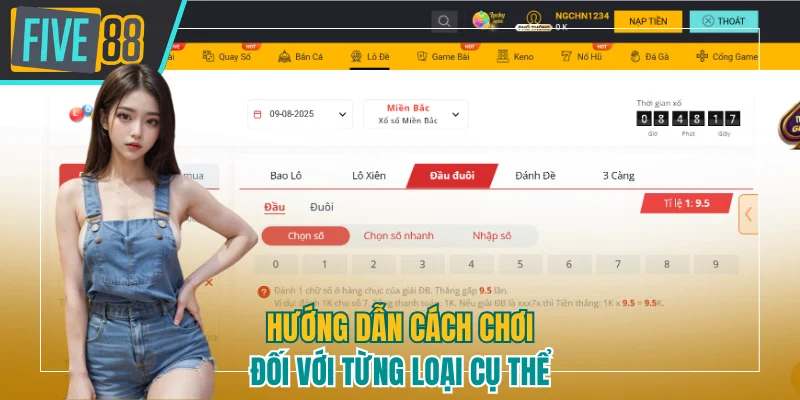 Hướng dẫn cách chơi đối với từng loại cụ thể